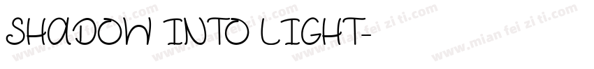 SHADOW INTO LIGHT字体转换